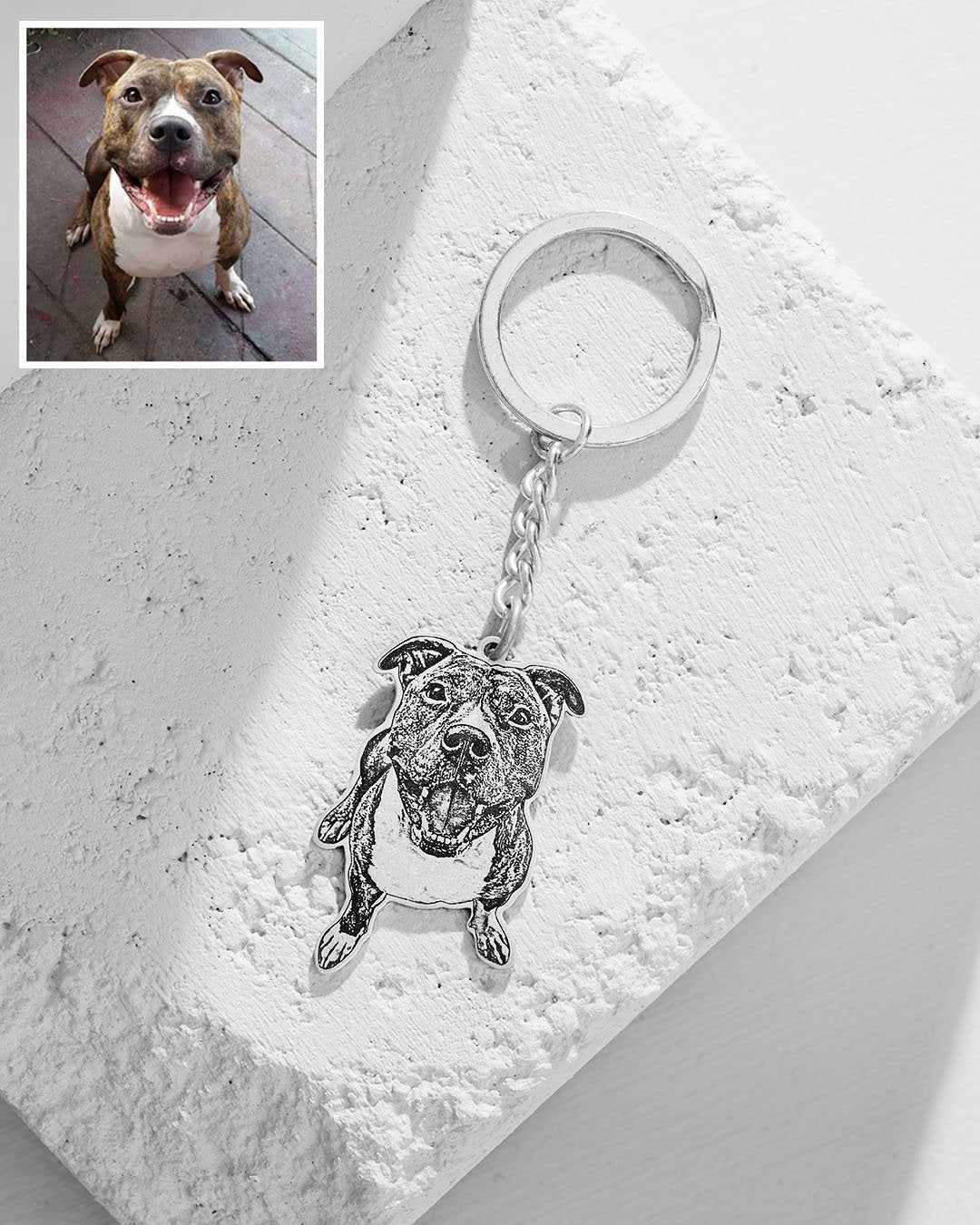 Llavero de Perro Realista