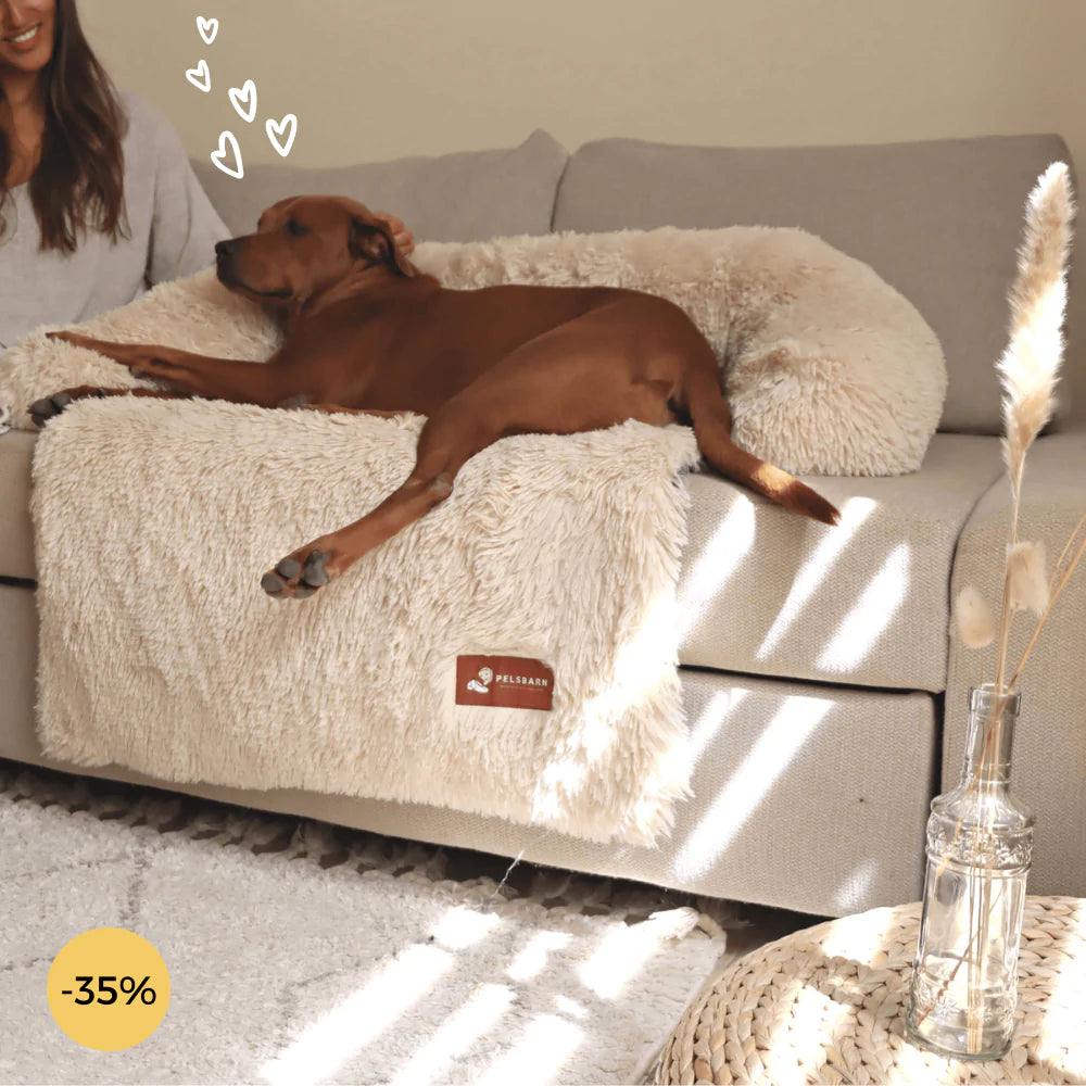 Cama para perros Pelsbarn Peluche Calmante para dormir mejor (2 en 1)